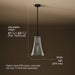 3/4 view of product with dimensions