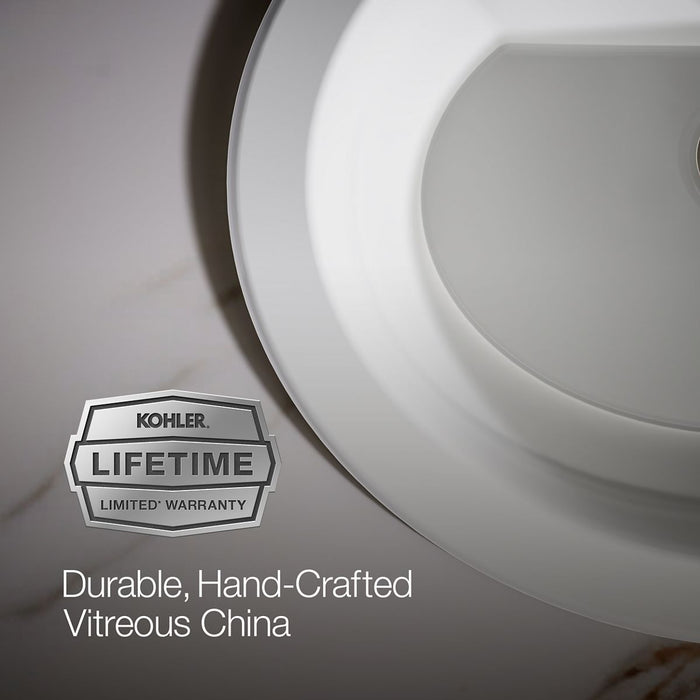 Kohler Bryant 20-1/4" oval drop-in bathroom sink