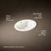 3/4 view of product with dimensions