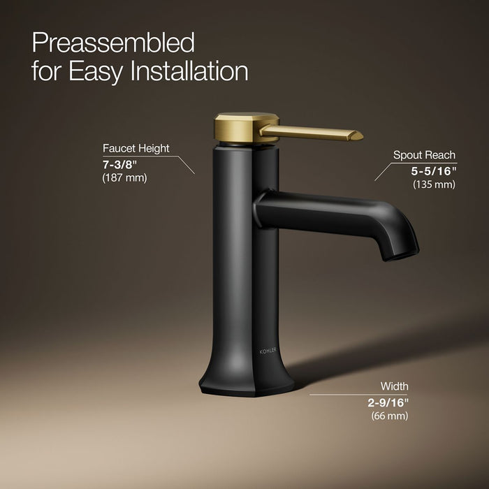 KOHLER K-27000-4N Occasion Single-handle bathroom sink faucet, 0.5 gpm