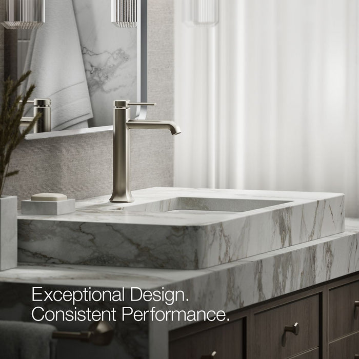 KOHLER K-27003-4K Occasion Tall single-handle bathroom sink faucet, 1.0 gpm, vibrant brushed nickel - view 3