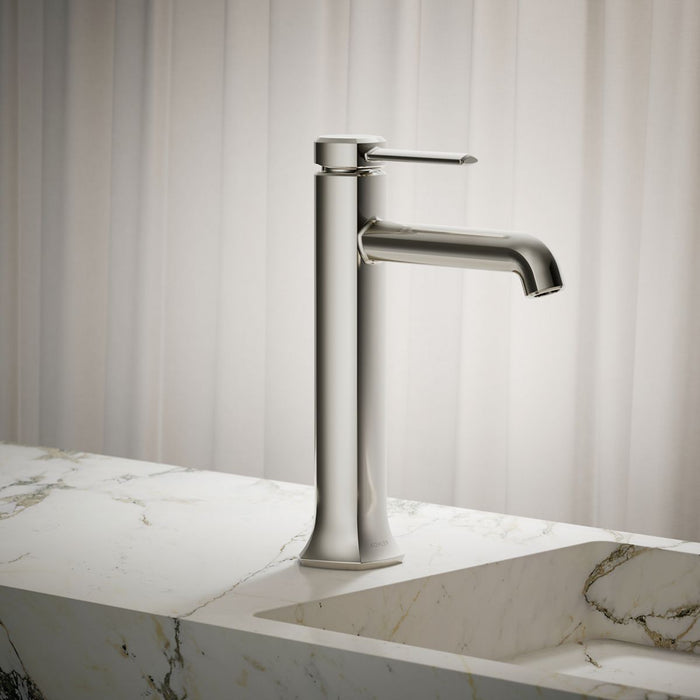 KOHLER K-27003-4N Occasion Tall single-handle bathroom sink faucet, 0.5 gpm