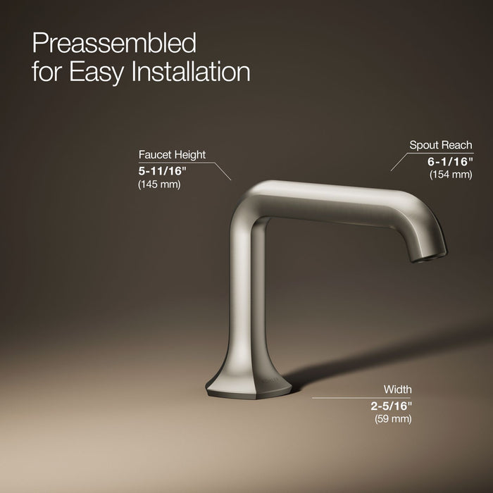 KOHLER K-27009-N Occasion Bathroom sink faucet spout with Straight design, 0.5 gpm