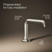 KOHLER K-27009-K Occasion Bathroom sink faucet spout with Straight design, 1.0 gpm