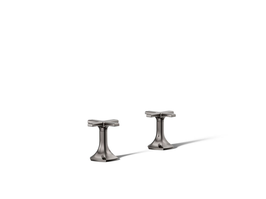 Kohler Occasion Deck-mount bath faucet handles with Cross design