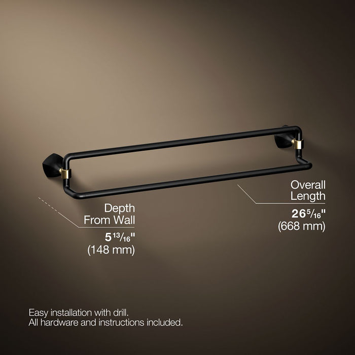 KOHLER K-27062 Occasion 24" double towel bar