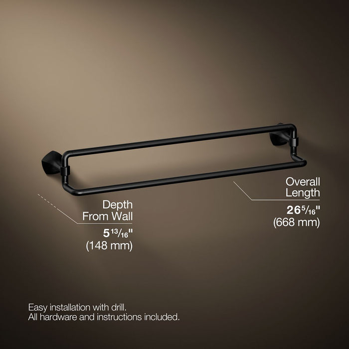Kohler Occasion 24" double towel bar