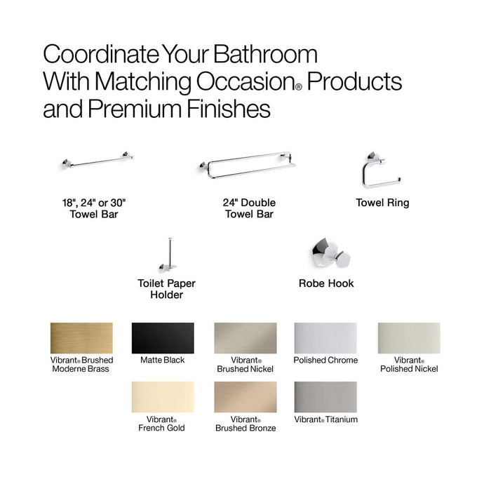 Kohler Occasion Vertical toilet paper holder