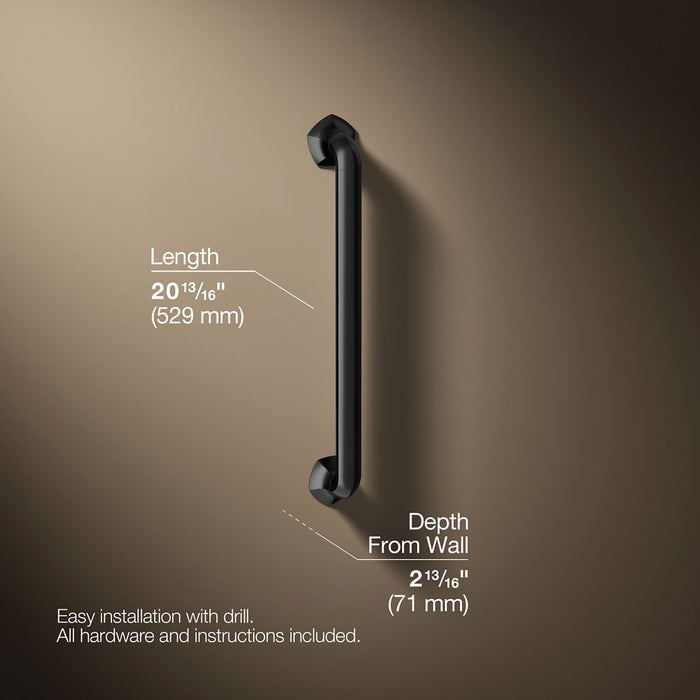 3/4 view of product with dimensions
