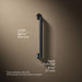 3/4 view of product with dimensions