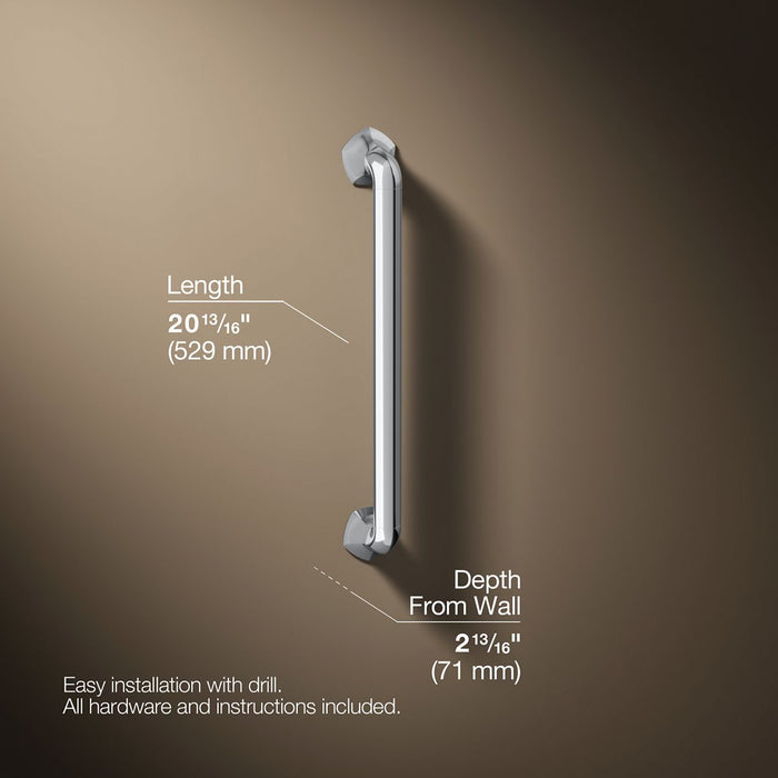 3/4 view of product with dimensions