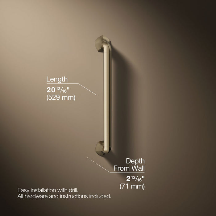 3/4 view of product with dimensions
