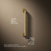 3/4 view of product with dimensions