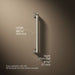 3/4 view of product with dimensions