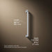 3/4 view of product with dimensions