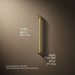 3/4 view of product with dimensions