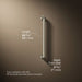 3/4 view of product with dimensions