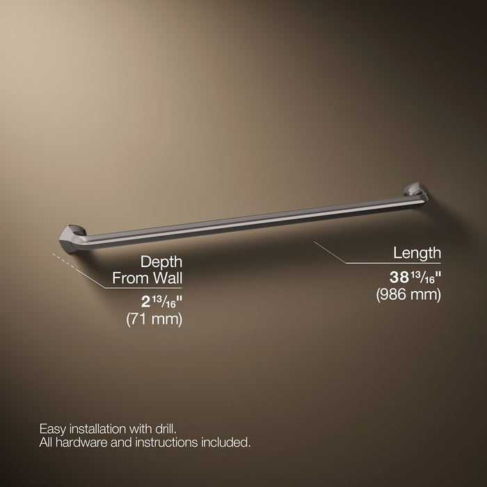 3/4 view of product with dimensions