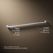 3/4 view of product with dimensions
