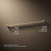 3/4 view of product with dimensions