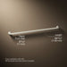 3/4 view of product with dimensions