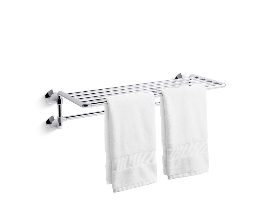 3/4 view of product with towel