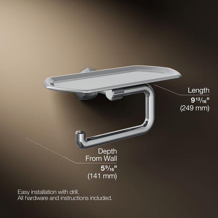 Kohler Occasion Toilet paper holder with tray