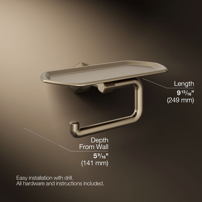 Kohler Occasion Toilet paper holder with tray