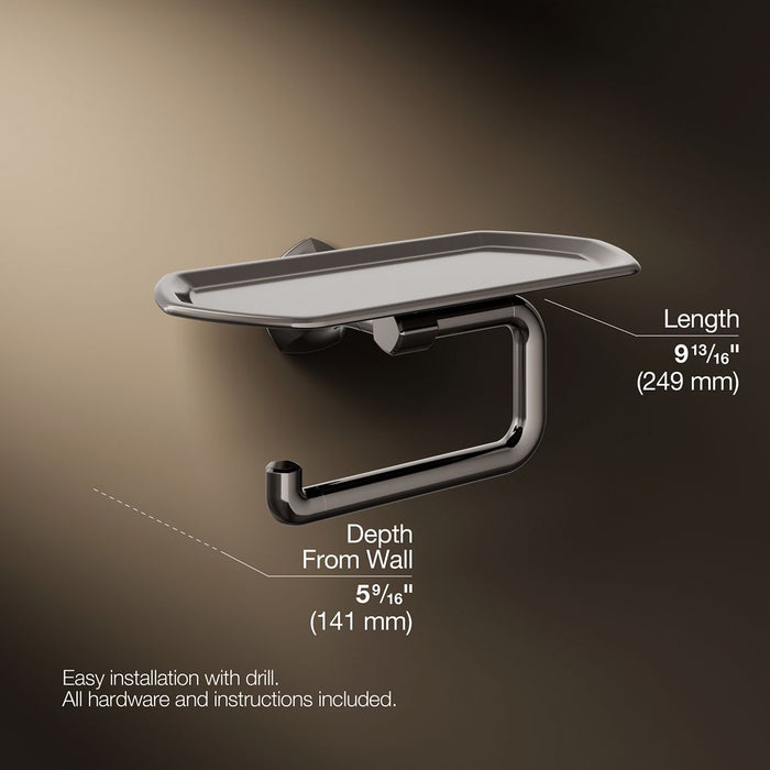 KOHLER K-27128 Occasion Toilet paper holder with tray