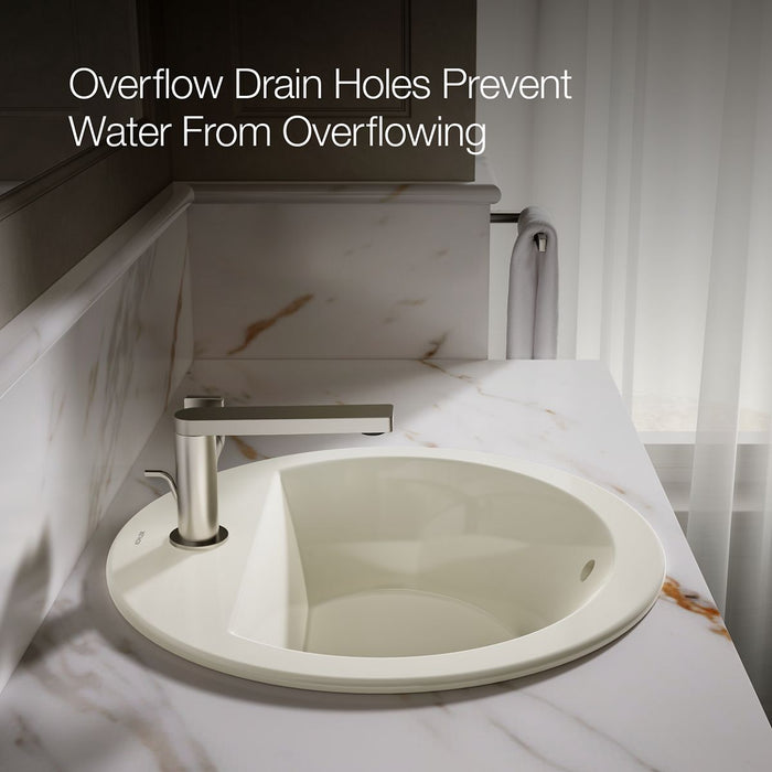 Kohler Bryant 19" round drop-in bathroom sink