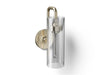 3/4 view of product with dimensions