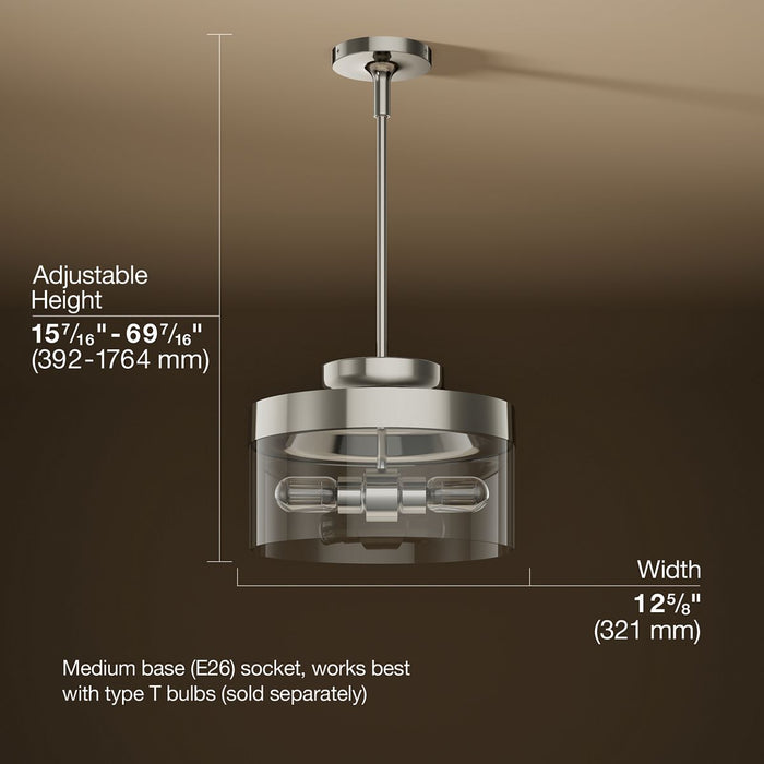 3/4 view of product with dimensions