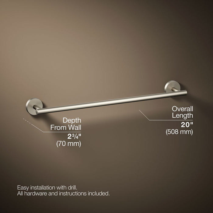 KOHLER Elate 18" towel bar