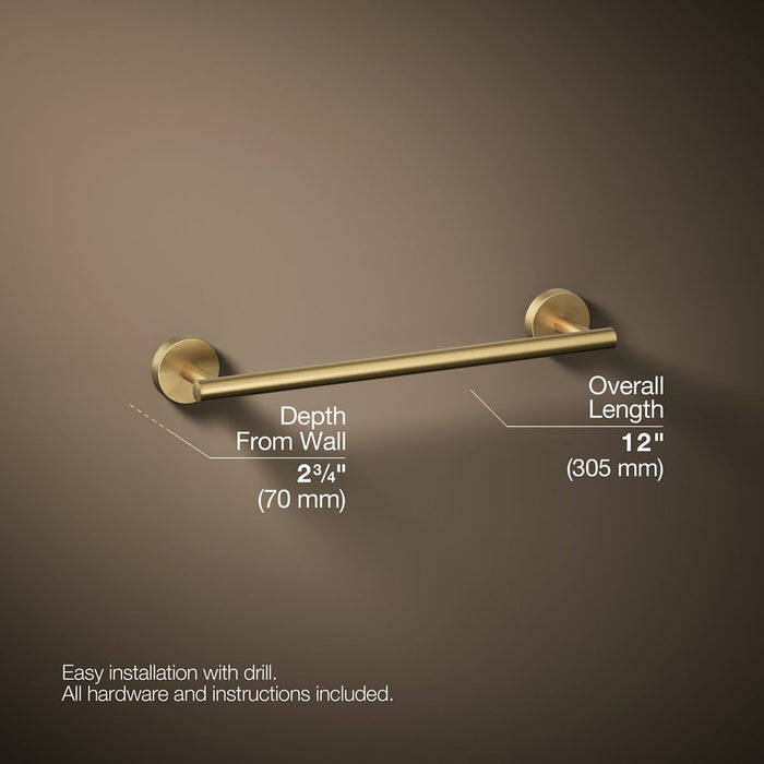 KOHLER Elate 12" towel bar