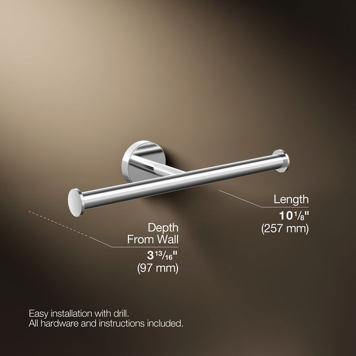 KOHLER K-27289 Elate Double toilet paper holder, polished chrome - view 5
