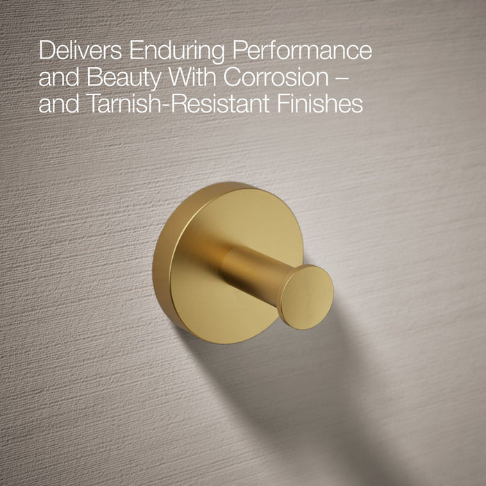 KOHLER K-27290 Elate Robe hook, vibrant brushed moderne brass - view 5