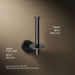 KOHLER Elate Vertical toilet paper holder
