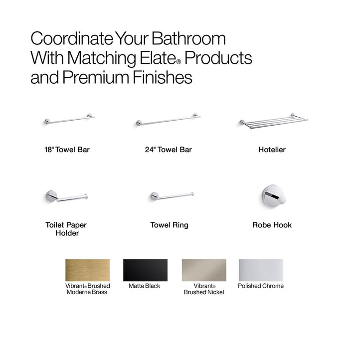 KOHLER K-27293 Elate Vertical toilet paper holder, polished chrome - view 2