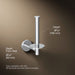 KOHLER K-27293 Elate Vertical toilet paper holder, polished chrome - view 5