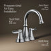 Kohler Bellera Centerset bathroom sink faucet, 1.2 gpm