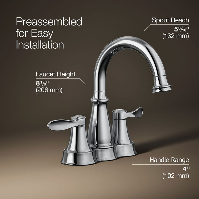 KOHLER K-27378-4K Bellera Centerset bathroom sink faucet, 1.0 gpm
