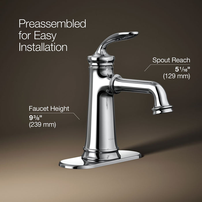Kohler Bellera Single-handle bathroom sink faucet, 1.2 gpm