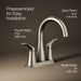 Kohler Simplice Centerset bathroom sink faucet, 0.5 gpm