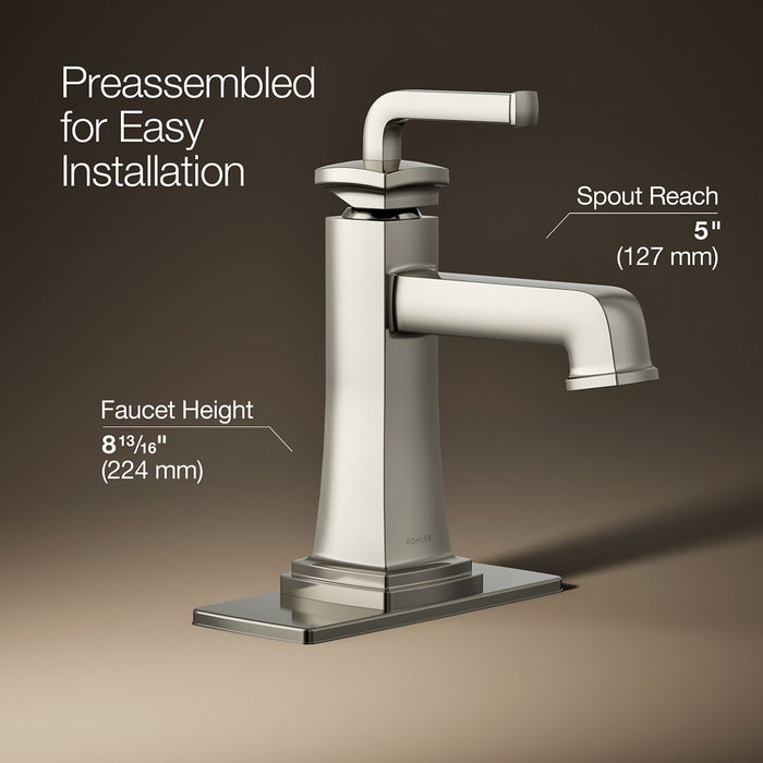 KOHLER K-27400-4 Riff Single-handle bathroom sink faucet, 1.2 gpm