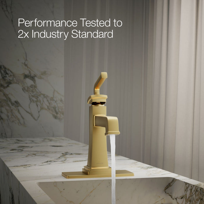KOHLER K-27400-4K Riff Single-handle bathroom sink faucet, 1.0 gpm