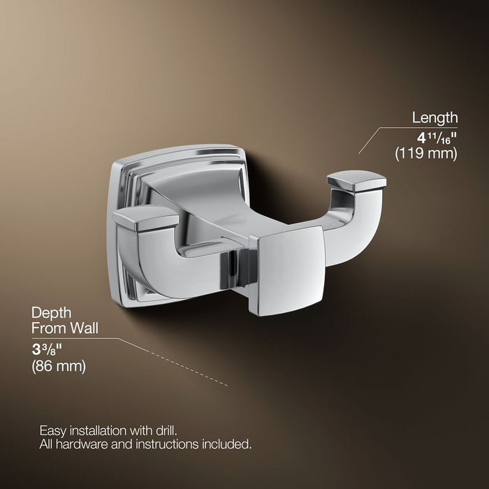 Kohler Riff Double robe hook