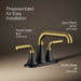 Kohler Tone Centerset bathroom sink faucet, 1.2 gpm