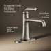Kohler Tone Single-handle bathroom sink faucet, 0.5 gpm