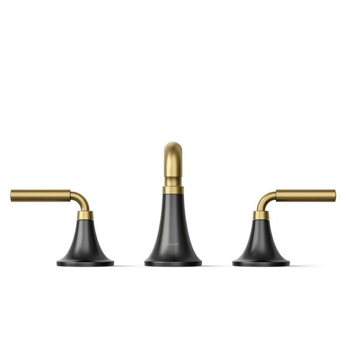KOHLER K-27416-4 Tone Widespread bathroom sink faucet, 1.2 gpm