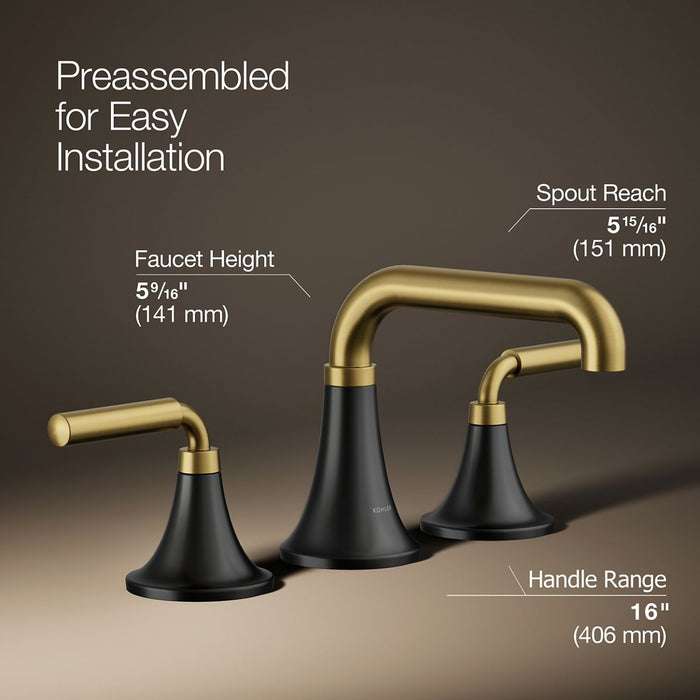 Kohler Tone Widespread bathroom sink faucet, 1.0 gpm